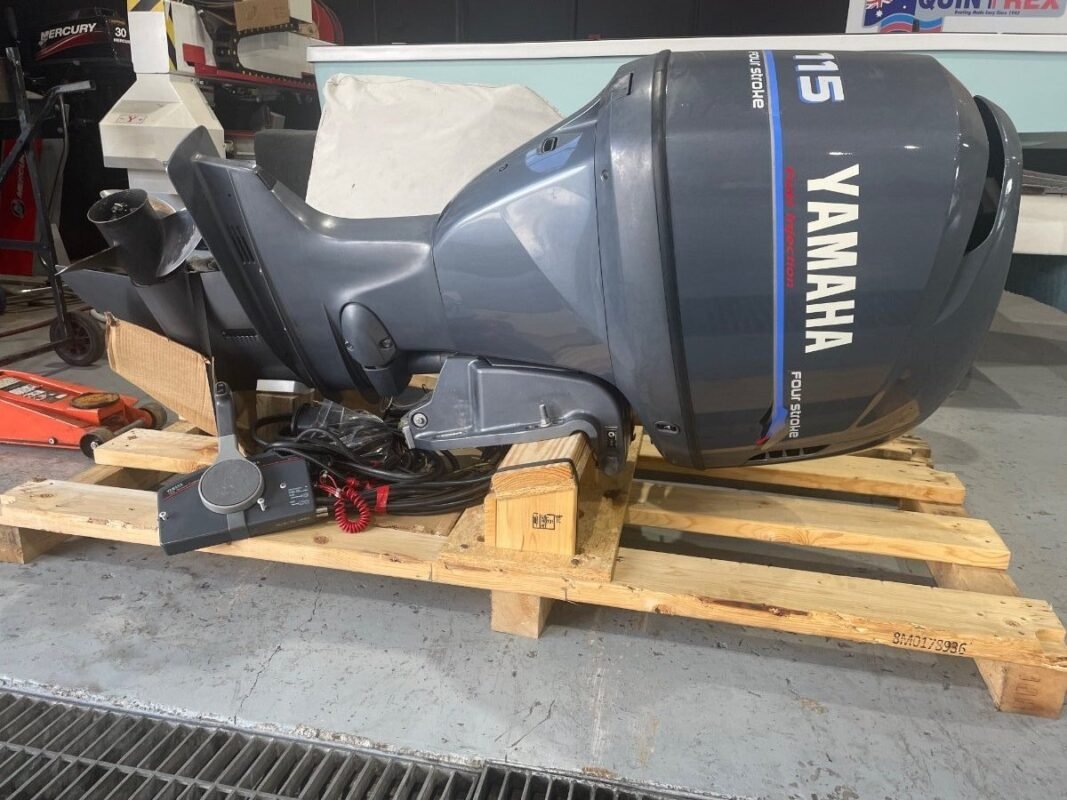 2001 Yamaha F115 HP 4-Cylinder EFI 4-Stroke 20" Long Shaft Outboard Motor - Supplier of Outboard Engines and Motors