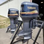 Pair of 2001 Yamaha 250 HP Saltwater Series II 6-Cylinder EFI 2-Stroke 25" (X) Outboard Motors - Supplier of Outboard Engines